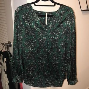 Dark green work blouse size S